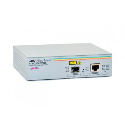 Оптоволоконный медиаконвертер с поддержкой PoE AT-PC2002POE-50