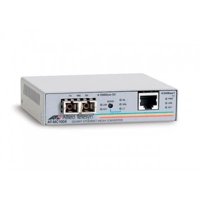 Оптоволоконный медиаконвертер Gigabit Ethernet AT-MC1004-yy Оптоволоконный медиаконвертер Gigabit Ethernet AT-MC1004-yy