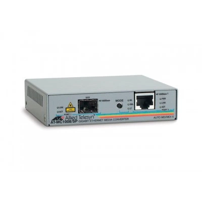 Оптоволоконный медиаконвертер Gigabit Ethernet AT-MC1008/SP-YY Оптоволоконный медиаконвертер Gigabit Ethernet AT-MC1008/SP-YY