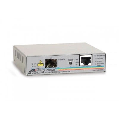 Автономный медиаконвертер Gigabit Ethernet AT-GS2002/SP-YY